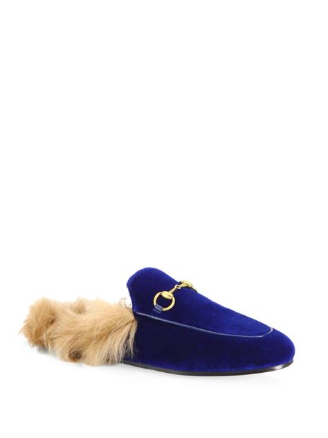 gucci metallic mules|gucci velvet mules with fur.